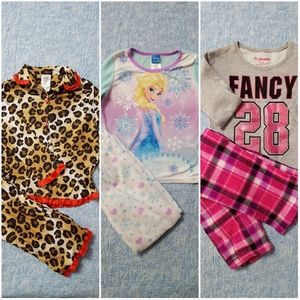 3 sets of girls pajamas. Size 8